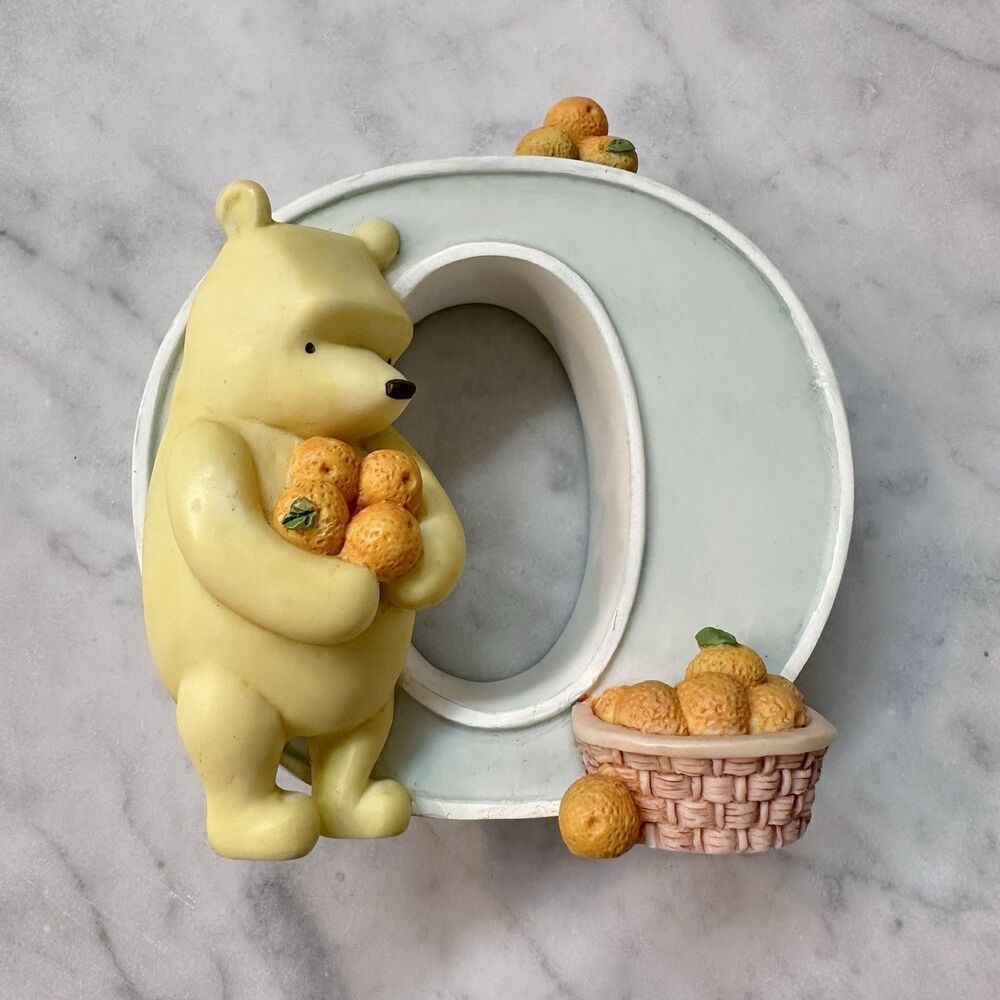 Disney Classic Pooh Alphabet Letter O For Orange Figurine by Michel & Co